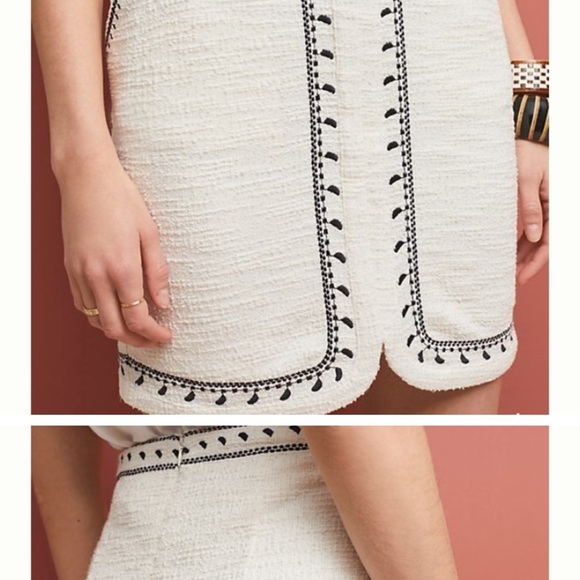 Anthropologie  Dolan embroidered skirt Small - Picture 2 of 7